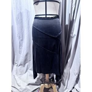 VTG Ann Ferriday Unworn Stock Stretch SILK Drape Puzzle Skirt S